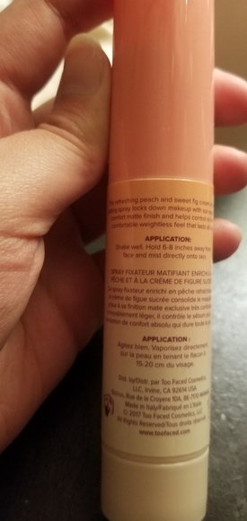 OFFERS ACCEPTED! TooFaced Peach Mist Setting Spray - Picture 2 of 2